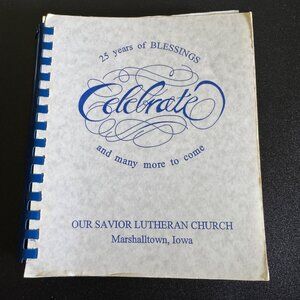 Vintage Cookbook Savior Lutheran Church Marshalltown IA Midwest Recipes Iowa